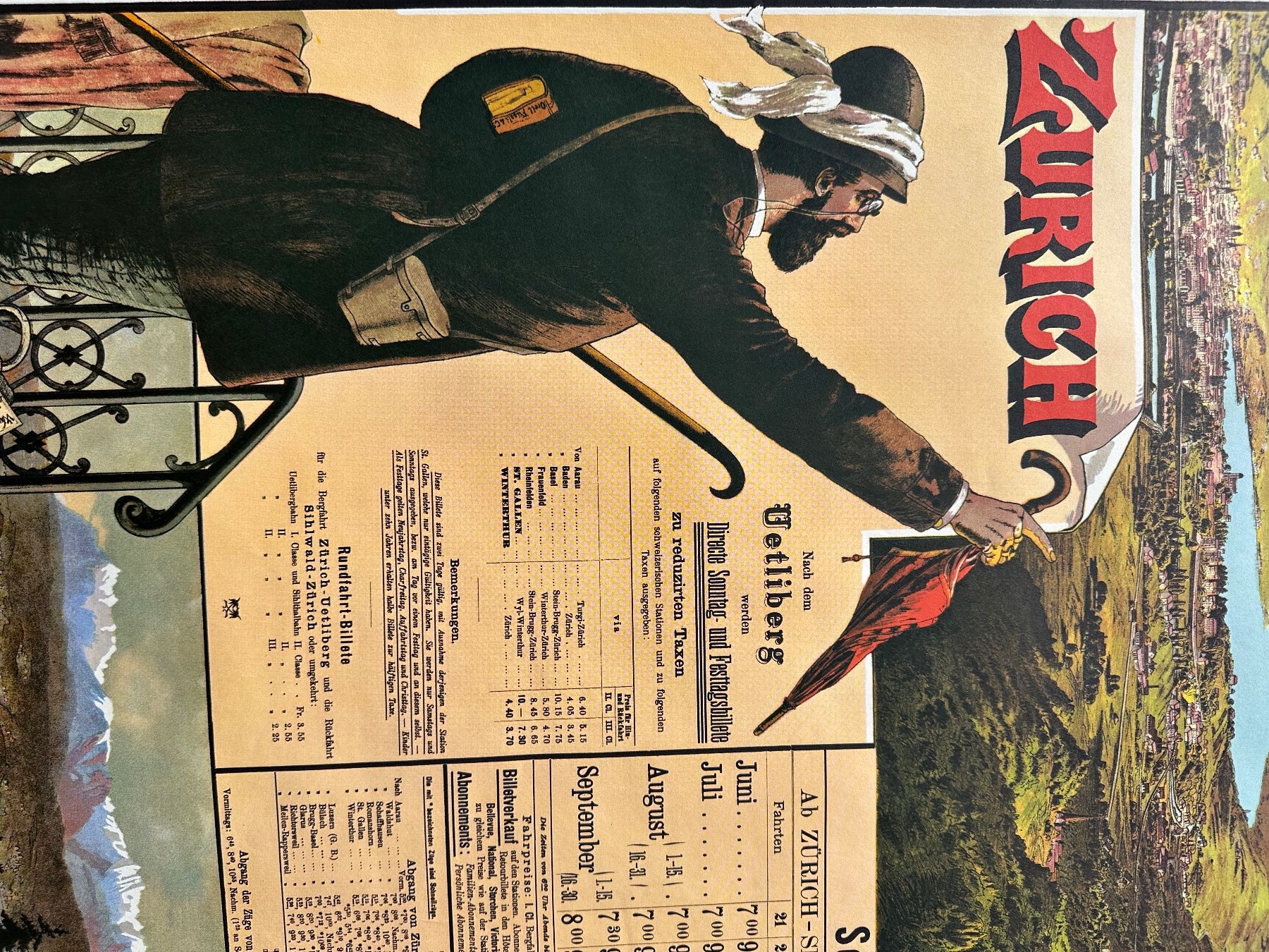 Foto & Immagini: Vintage Uetlibergbahn Plakat – Usato da Zürich venduto da frauflufelberg 6