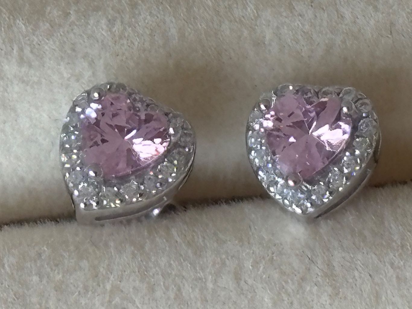 Orecchini pendenti & Orecchini a lobo: Luxus Elegante Ohrstecker Ohrschmuck Farbe :Silber Rosa – Nuovo (secondo la descrizione) da Biel-Bienne venduto da Roserosse13 2