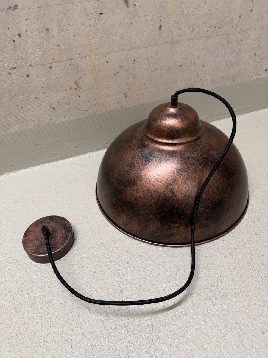 Kronleuchter & Deckenlampen: Hanging lamp industrial style copper finish E27 max 60W – Gebraucht aus Zürich von jon_8nhk