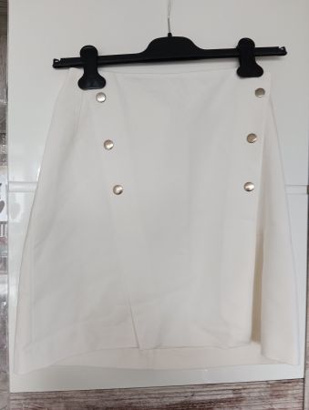 Jupe weiss Gr. S Zara Basic