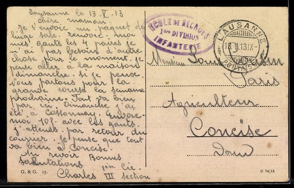 Cartoline postali: AK Lausanne, Vue générale – Usato da Berlin venduto da bartko-reher 1