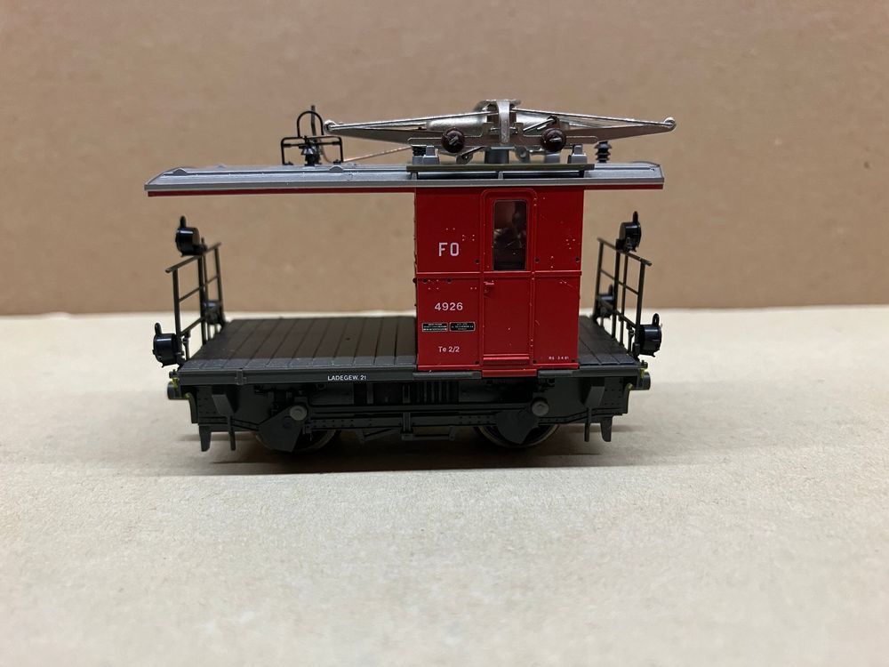 Bemo 1271 206 FO Te 2/2 4926 E-Rangiertraktor, H0m Analog (Neu (gemäss ...