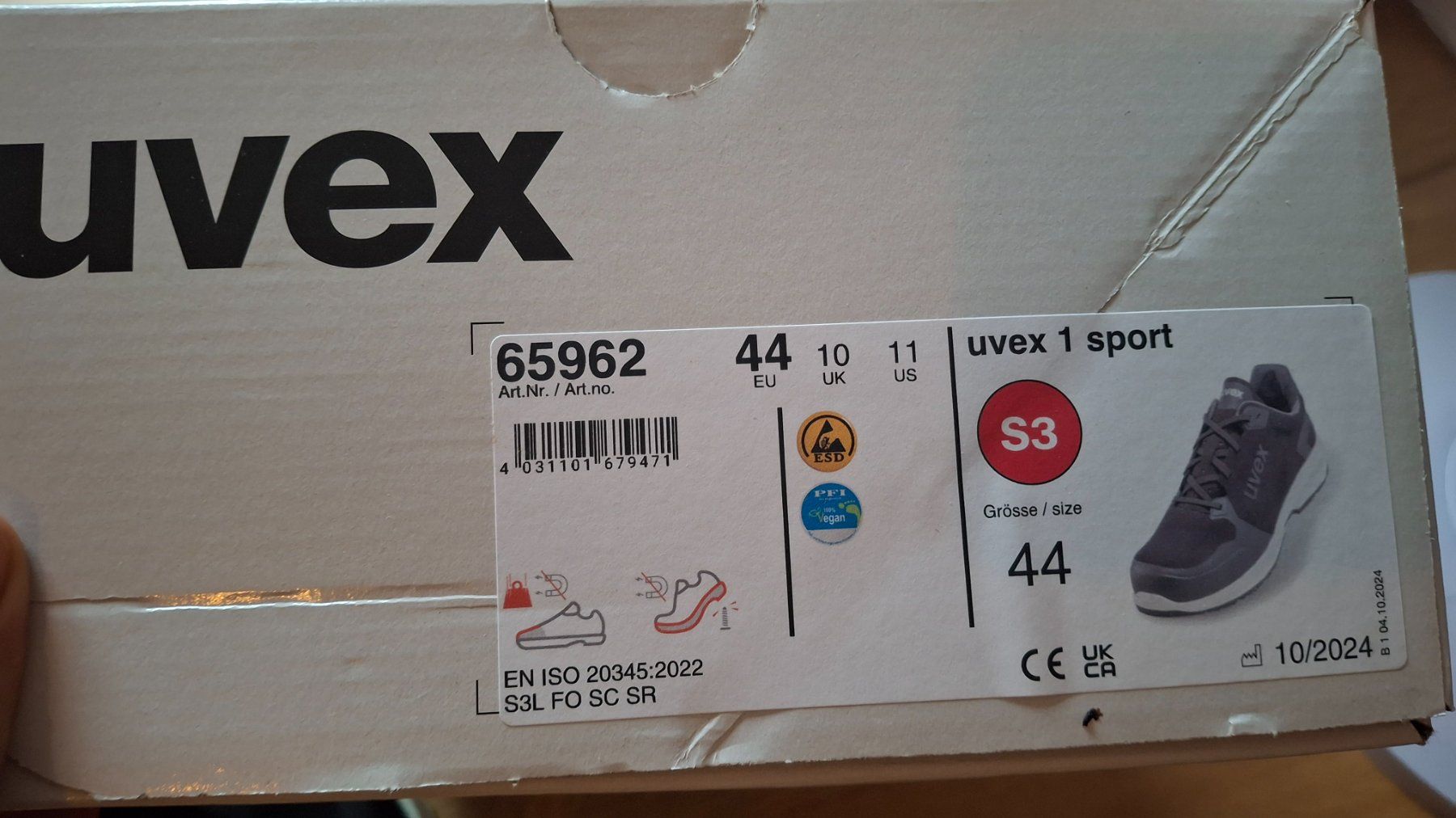 Uvex Herrenschuhe: Arbeitsschuhe wie neu – Gebraucht aus Zollikon von joergallenbrand 2