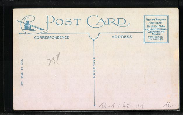 Cartoline postali: Elk Rapids, The way we catch them here,  – Usato da Berlin venduto da bartko-reher 1