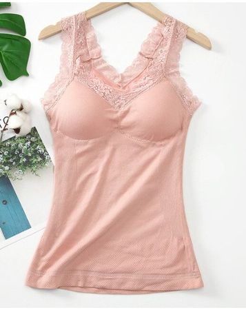 NEUES Top uni rosa mit BH integriert für Gr. XS & S - 222673