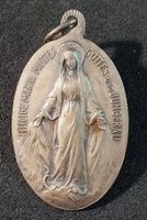 GG044 Alter Anhänger Heilige Maria Muttergottes 990er Silber