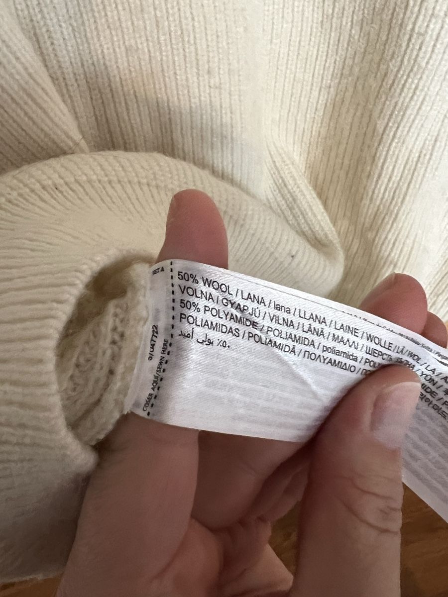 Lana: Weisser Polo Wollpullover,  Gr. L – Usato da Luzern venduto da closettheory 2