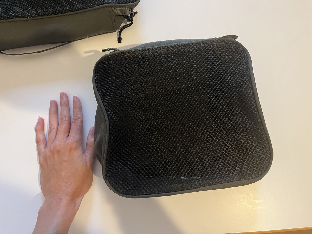 Borse: 2 Packing Cubes, Asivik, olivgrün – Usato da Zürich venduto da vintage_for_you 5