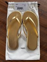 Neue ungetragene TKEES Flip Flops in Gold