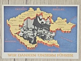 CL07 Carte Postale + Timbre Allemagne 1938