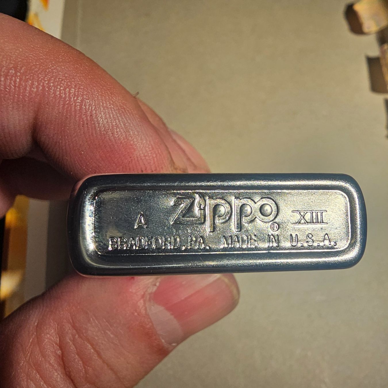 Zippo Accendini: Zippo vintage authentique Balance commerce - Argent – Usato da Genève venduto da Djoff 2