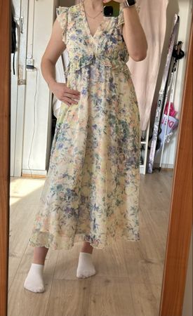Sommerliches Maxikleid Jake’s Cocktail mit Blumenmuster,34/S