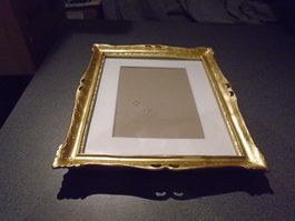 Bilderrahmen Kare Design, goldfarbig verziert