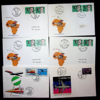SUISSE  POSTE AÉRIENNE  6 LETTRES 1977-1981 /U289