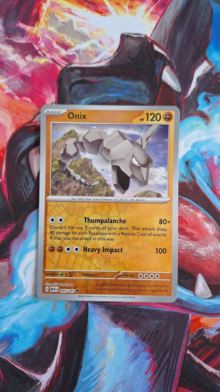 Pokémon Carte collezionabili: Onix - Reverse Holo - Pokemon Mew 151 – Usato da Altstätten SG venduto da GGsGameshop