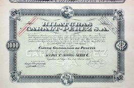 Hilaturas Caralt-Perez SA, Leon - 1948