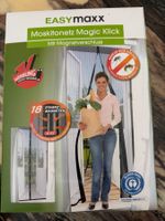 Easy Maxx Moskitonetz mit Magnet 90x210 cm schwarz