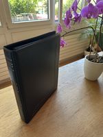 Luxus Ringbinder blau mit 14 großformatigen Einlageblätter 