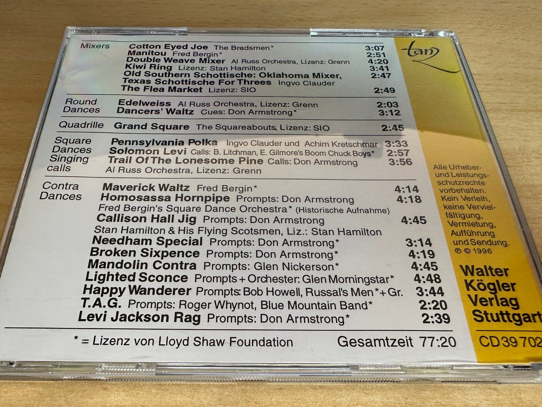 CD: Nordamerikanische Folklorentänze 2 – Usato da Rikon im Tösstal venduto da Alpenmutz 1