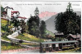 Chemin de fer Martigny-Chamonix - Marecottes pres Salvan