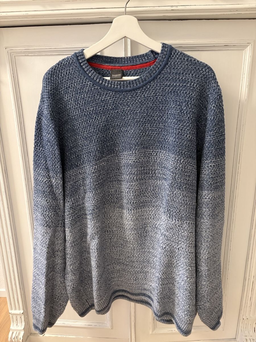 Bugatti Maglioni & Felpe: Bugatti Herren Strickpullover, Blau/Grau meliert, Grösse XXL – Usato da Steffisburg venduto da Gretchenfrage