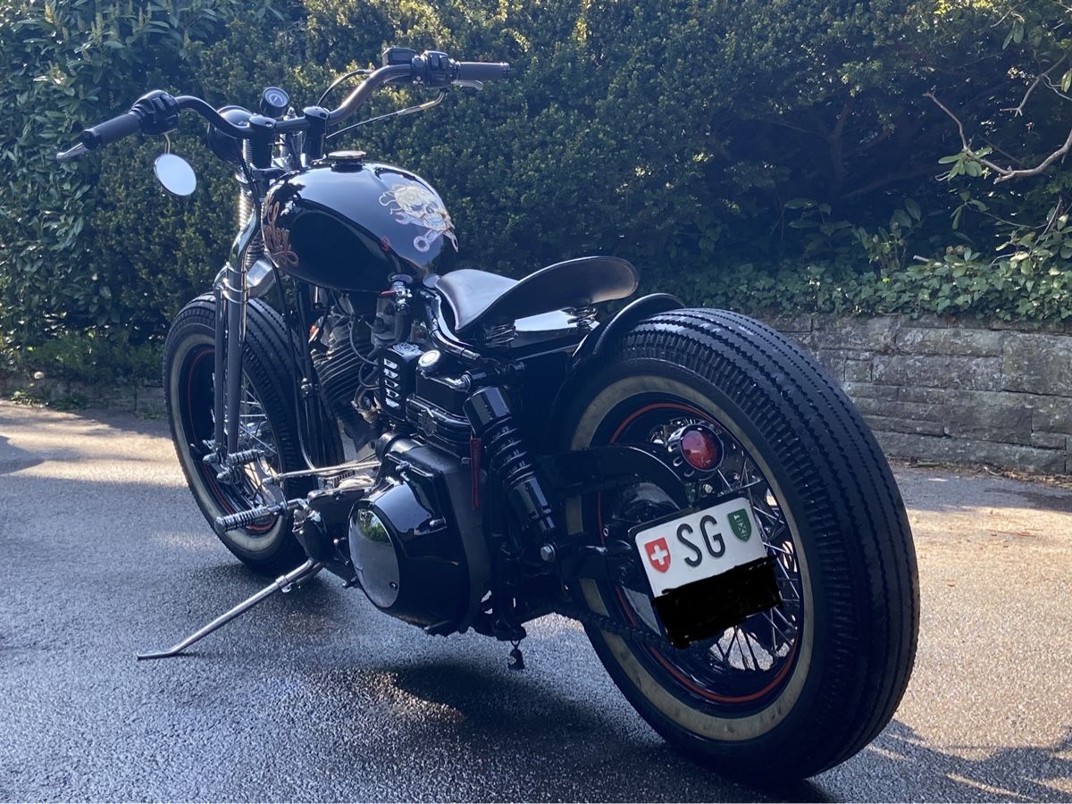 Harley-Davidson Chopper: Harley Davidson Shovelhead Bobber Custom Bike – Usato da Altstätten SG venduto da Zimmar 1