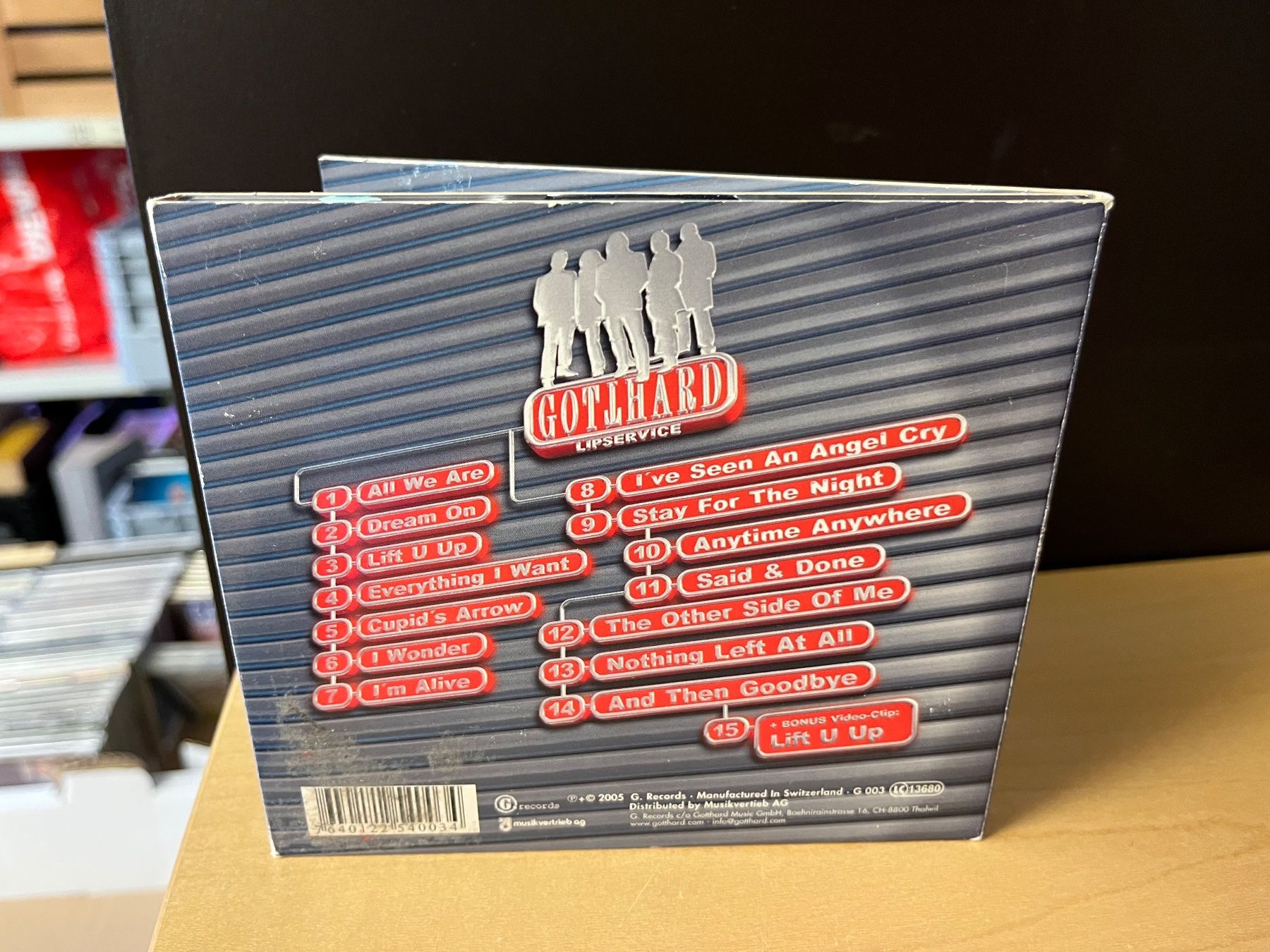 CD: Gotthard - Lipservice - HJ31C – Usato da Küsnacht ZH venduto da hardrock.earth 1