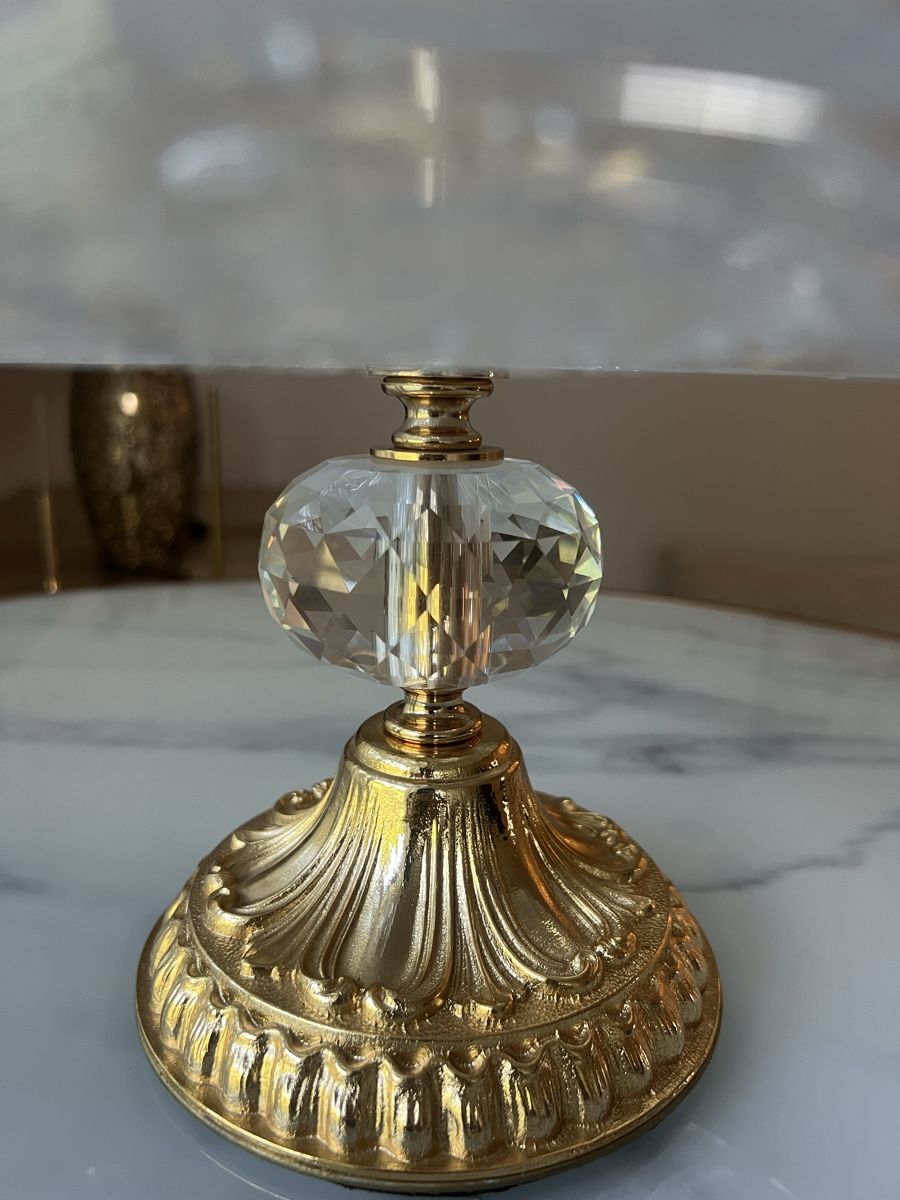 Piatti di portata: Etageren Servierplatte Glas Goldfarben – Usato da Zürich venduto da R1908 3