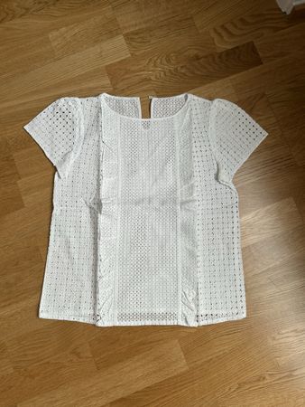 Blusa bianca in pizzo San gallo MaxMara (intrend)