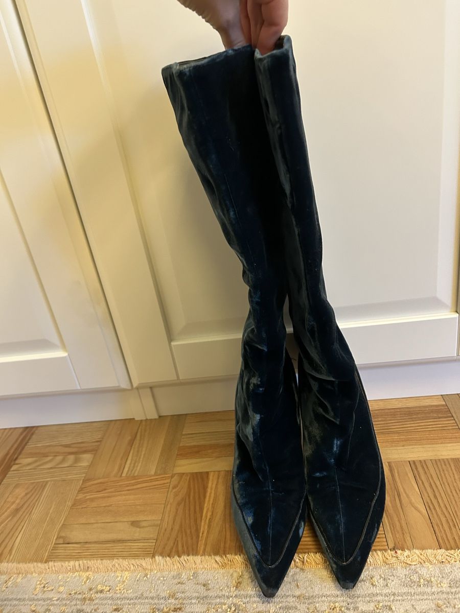 Jimmy Choo Scarpe da donna: Jimmy choo velvet boots Gr. 38.5 – Usato da Oberrieden venduto da Mlew 2