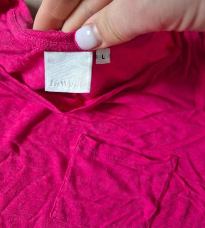 T-SHIRT SHIRT TUNIKA IN WEAR L 40 ROSA PINK TOP ZU JEANS