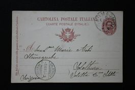 CARTOLINA POSTALE  ITALIANA nach SOLOTHURN
