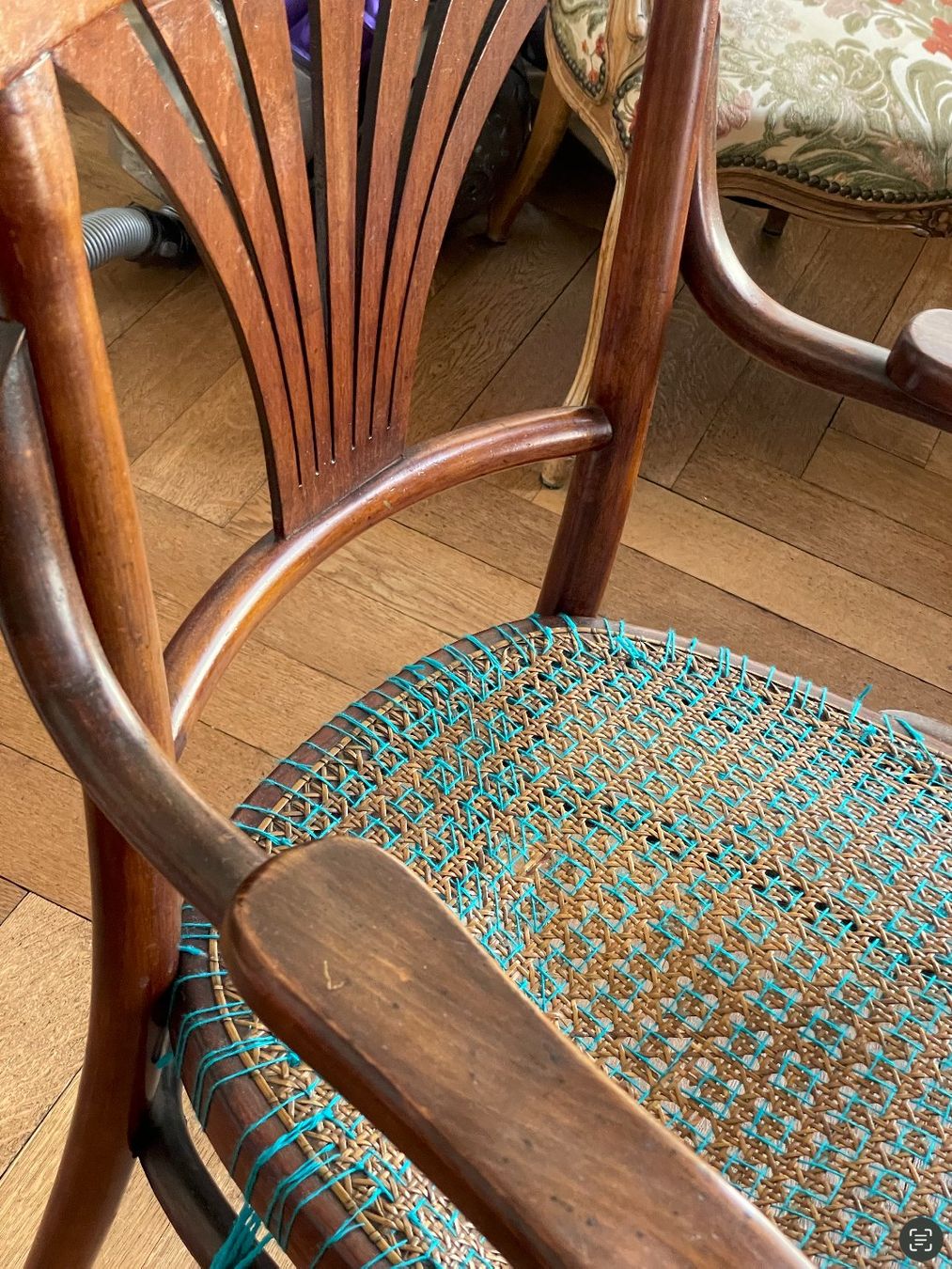 Stühle: Bidermeier Stuhl mit Wiener Geflecht – Defekt aus Basel von jasvet 2