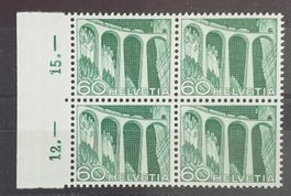 3389) 307, im 4-Blocks Technik und Landschaft postfrisch