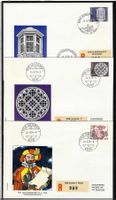 1978, 609-611 auf 3 illustrierten R-FDC ab 1 Fr. (14922)