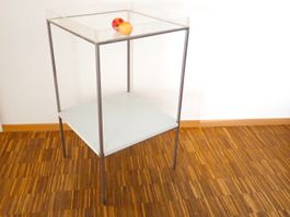 Schütte Gestell Laden Verkauf Regal Vintage Plexiglas Metall