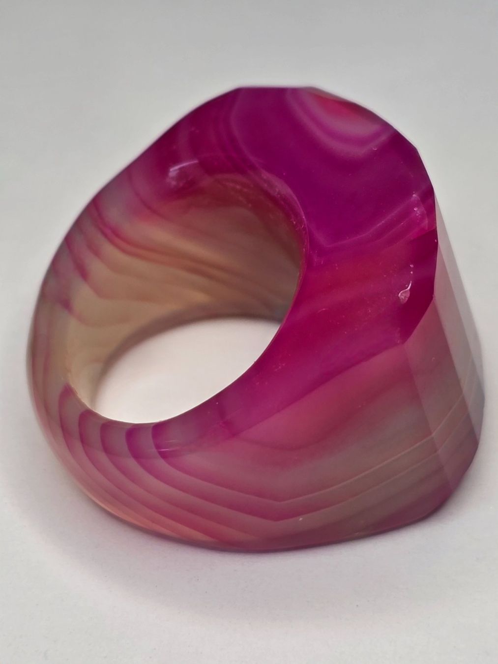 Anelli: Pink crystal Agate Fullstone Fingerring – Nuovo (secondo la descrizione) da Zürich venduto da benedikt12 1