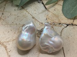 Ohrstecker mit grossen Barockperlen