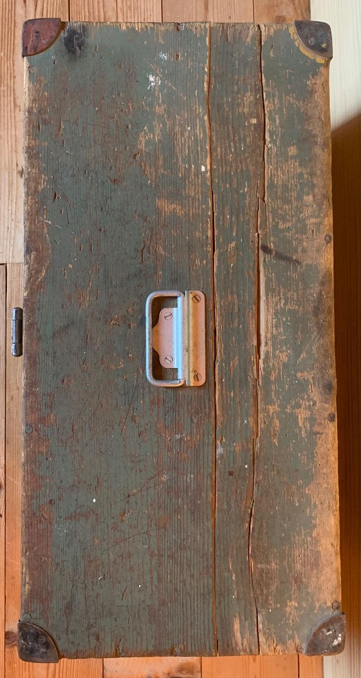 Casse di trasporto: Alte Werkzeugkiste aus Holz – Usato da Goldingen venduto da Bergler012 5