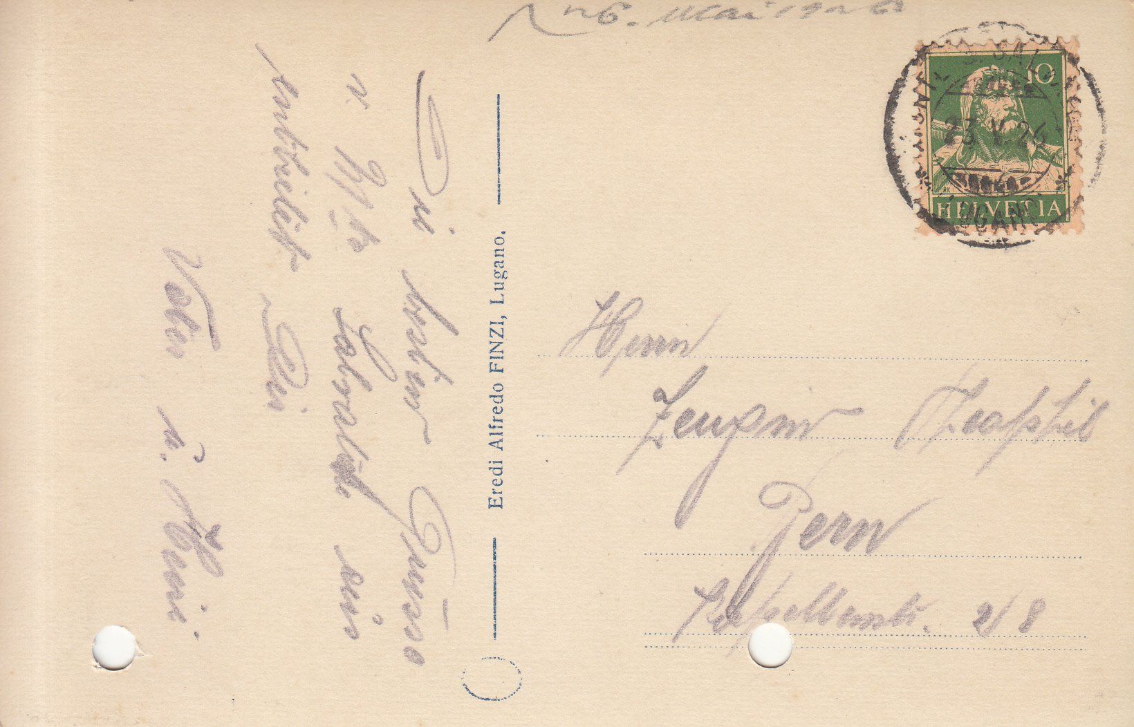 Cartoline postali: S. Mamette - Oria 1926 – Usato da Bürglen TG venduto da StampGraf 1