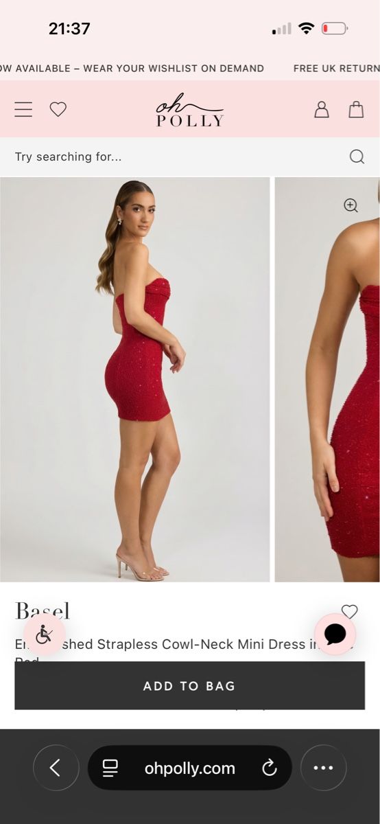 Vestiti: Damenkleid rot Gr. 34 – Nuovo e nell'imballaggio originale da Wermatswil venduto da Fmc 2
