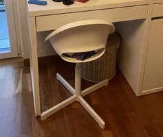 Kinder Bürostuhl weiss, drehbar, höhenverstellbar