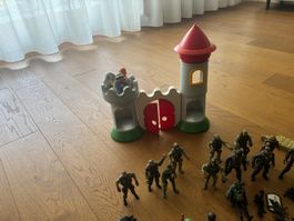 chateau fort avec des soldats