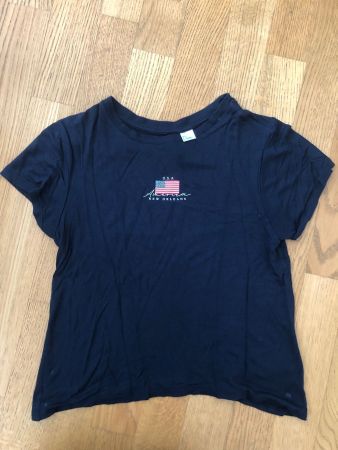 T-SHIRT H&M dunkelblau DIVIDED S