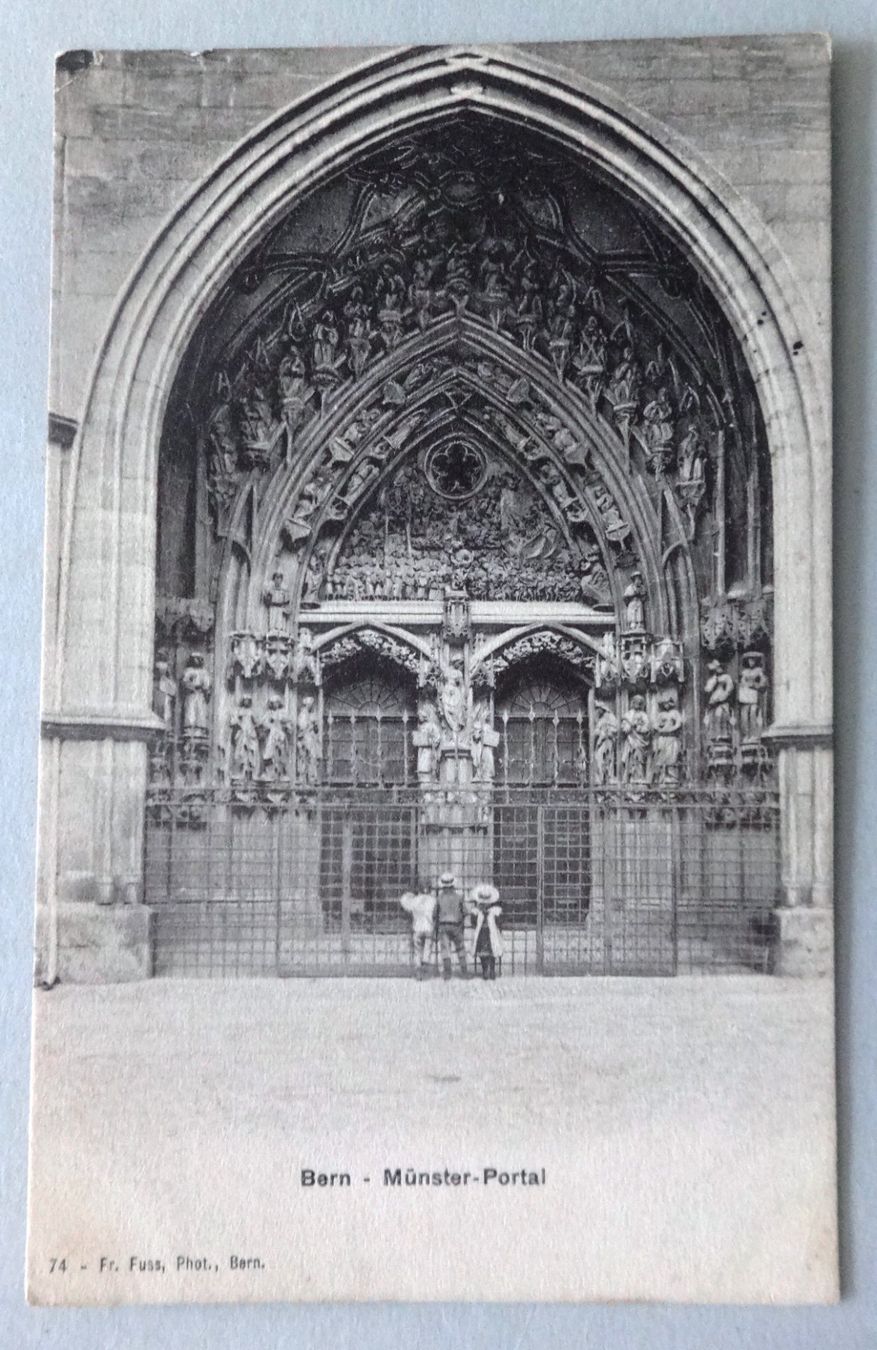 Cartoline postali: Bern - Münster-Portal – Usato da Fétigny venduto da Billy2miny