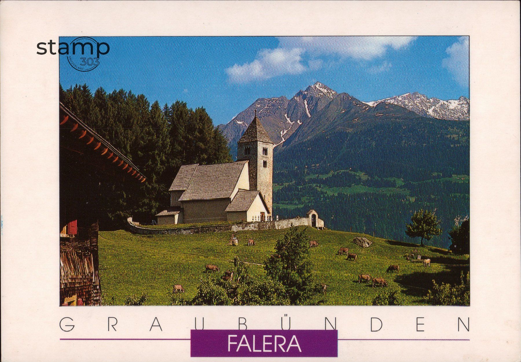 Ansichtskarten: 1992 AK Falera – Gebraucht aus Eggersriet von stamp303