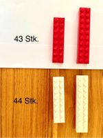 Lego lange Form weiß rot