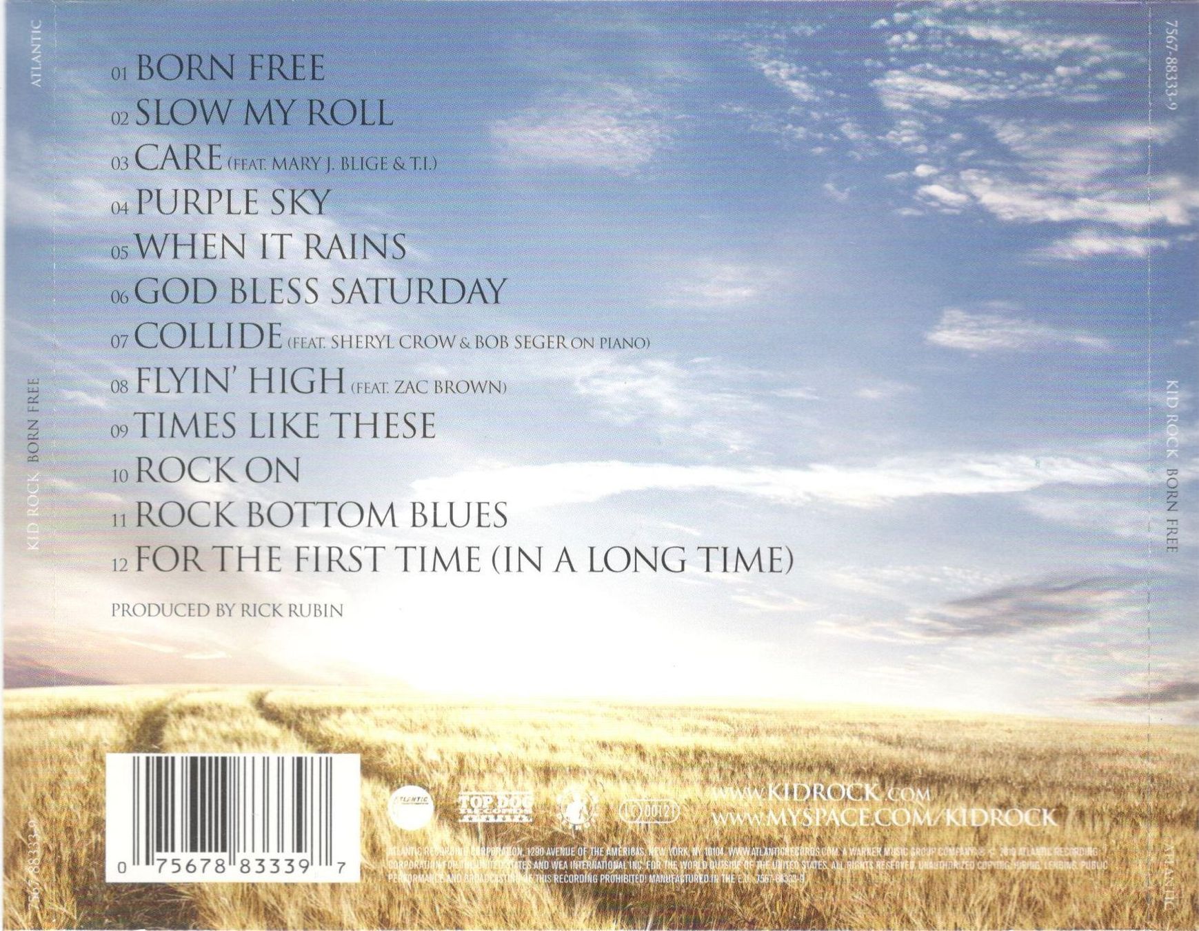 CD: Kid Rock CD Born Free – Usato da St. Margarethen TG venduto da ursk10 1