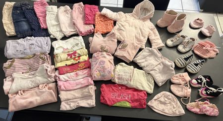 Babykleidung Set Grösse 50-56 rosa & pink 