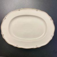 Krautheim Servierplatte, vintage, elfenbeinfarben, 39 cm